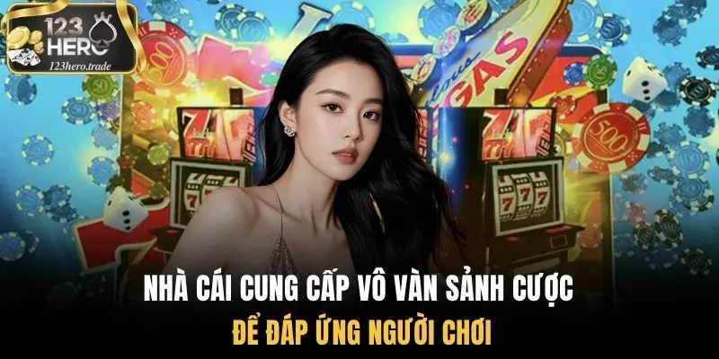 Nhà cái cung cấp vô vàn sảnh cược để đáp ứng người chơi