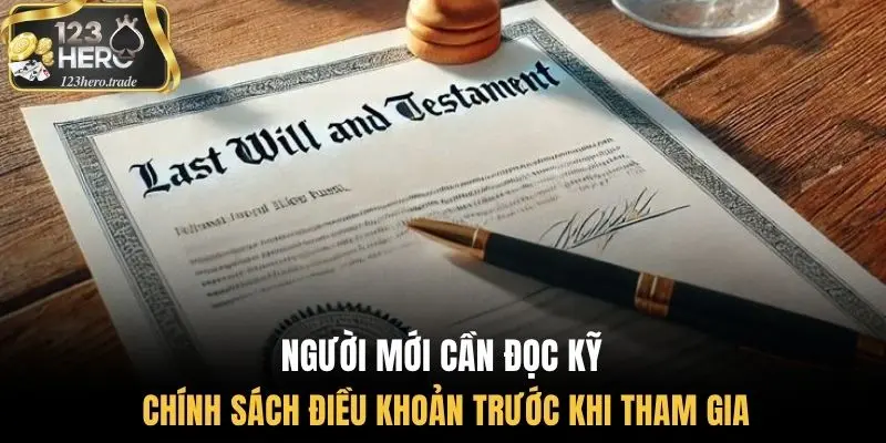 Người mới cần đọc kỹ chính sách điều khoản trước khi tham gia