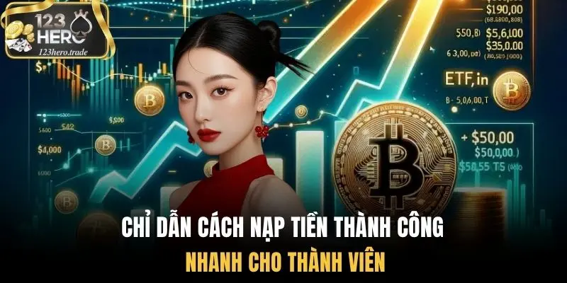 Chỉ dẫn cách nạp tiền thành công nhanh cho thành viên